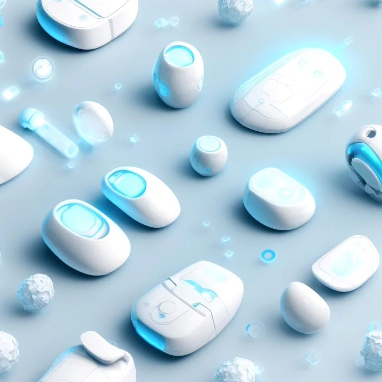 Kind spielt mit Roboter